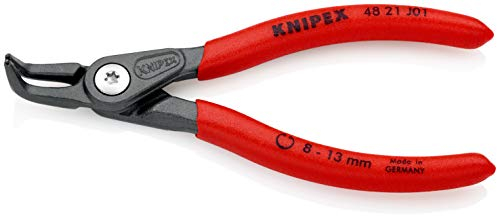 KNIPEX Präzisions-Sicherungsringzange für Innenringe in Bohrungenmit rutschhemmendem Kunststoff überzogen 130 mm, 48 21 J01