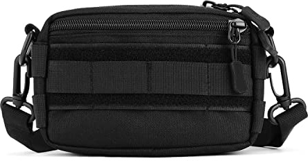 Huntvp Bolso de Hombro táctico de Molle Militar, Mini Bolsa de Hombre, multifunción, pequeño Bolso para Hombre, para Senderismo, Camping, excursión, Viajes, Ciclismo, Caza