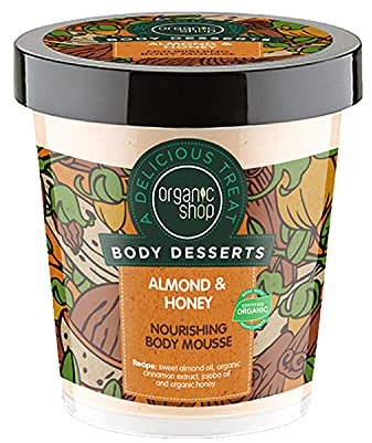 Organic Shop Body Dessert Almond and Honey Nourishing Body Mousse, 450 ml