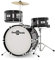 Akustik Junior Drum Kit 3-teiliges Kinderschlagzeug für Kinder 5-10 mit Snare Bass Tomtom Becken von Gear4music