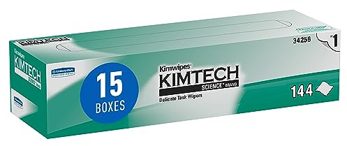 Kimtech Science Kimwipes Delicate Task Wipes, 15 Boxes x 144 Sheets (34256)