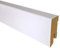 24 m Sockelleiste Weiß 40 mm Hoch CUBE Form 16 x 40 mm ✓Kabelkanal ✓weisse Oberfläche - MDF Trägermaterial Bodenleiste für Laminat - Sie kaufen 10 Stück x 2,4 m (24 m)