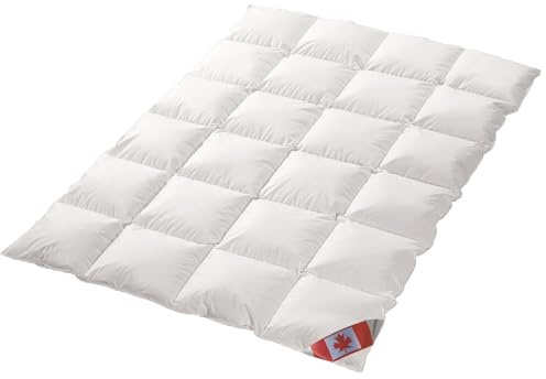 Canada Dreams Luxus extra warmes Winterbett Daunendecke 8 cm Hochsteg Wärmegrad 5 (200x220 cm)