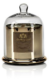 Large Glass Jar Candle with Bell Cloche, Golden Beach Scent