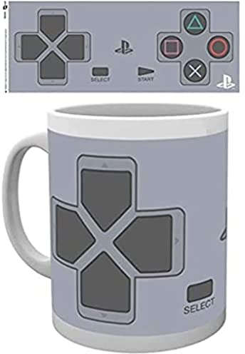 Abystyle Mug Playstation Pulsanti dualshock, Keramik, Multicolored, 12 x 12 x 0.38 cm