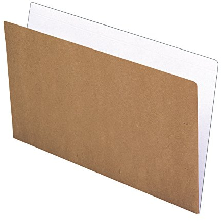 Elba Gio, Subcarpetas A4 Cartulina, Material Reciclado, Bicolor Kraft y Blanco. Pack 50 unidades