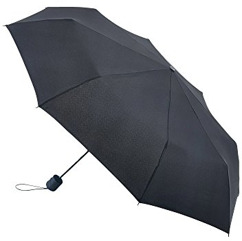 Fulton Hurricane Performance Umbrella, Black, Strong Wind Resistant Frame