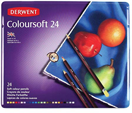 Derwent Coloursoft - Set di 24 matite