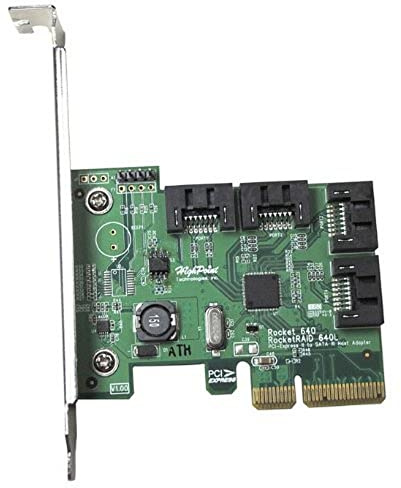 Highpoint Technologies Rocket 640L - Controlador Raid, Plateado