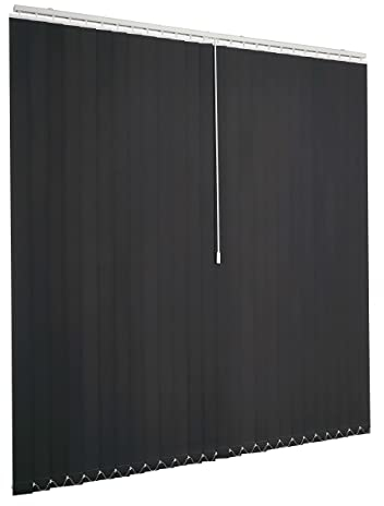 Ventanara® Lamellenvorhang anthrazit Vertikaljalousie 89mm inklusive Montagematerial 250 x 180 cm
