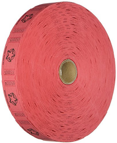 1 rouleau de tickets de tombola numérotés consécutivement 2000 Red Star