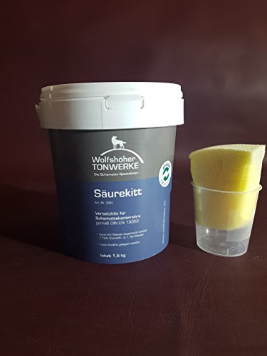 Powermat Säurekitt 1,5 kg Schornsteinkleber Schamottkleber Kaminkleber