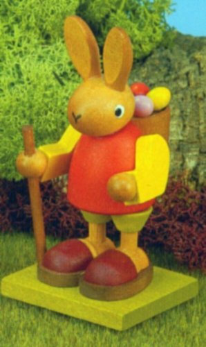 Unbekannt Christian Ulbricht Hase mit Eierkorb 9cm