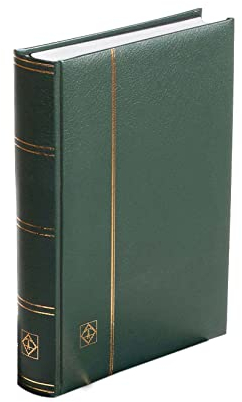 Leuchtturm 341310 Álbum para Sellos Comfort - DIN A4, 32 páginas, Papel Cristal, Cubierta Acolchada - Verde