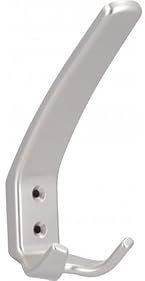 SIRO Kleiderhaken Kiel, Schlicht, Kunststoff metallisiert nickel, 150 mm x 96 mm x 56 mm, LA 20 mm, 0416/MV7