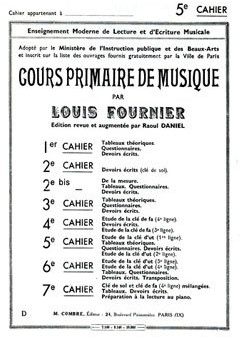 Méthodes et pédagogie COMBRE FOURNIER LOUIS - COURS PRIMAIRE DE MUSIQUE CAHIER 5 - FORMATION MUSICALE Formation musicale - solfège