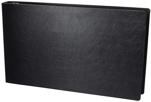 11x17 Landscape Binder, Durable Poly 3-Ring Document Organizer with 1.5 Inch Reinforced Angle D-Ring. Black Portfolio Art Binder for Artwork Storage, Spreadsheets, Display Tattoo Book, Blueprints