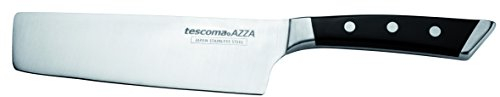 Tescoma 884543 Azza Nakiri Coltello Giapponese, 18 cm, Acciaio, Grigio/Nero