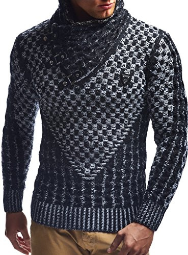 Leif Nelson Men's Pullover Knit Sweater LN-5255