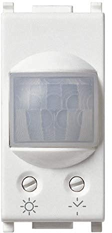 Vimar 14181 Plana sensore di movimento crepuscolare e/o temporizzato ad infrarossi, relè 230V