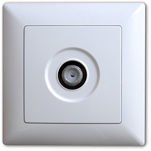Visage Sat Steckdose TV Antennendose F Stecker Weiss