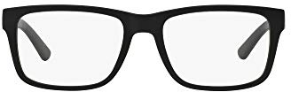 AX Armani Exchange Men's AX3016 Prescription Eyewear Frames, Black/Demo Lens, 53 mm