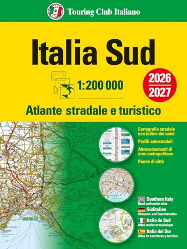 Italia. Atlante stradale e turistico 200.000. Sud