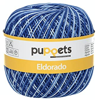 Puppets Eldorado Stärke 10 4578010-00054 Multicolor Häkelgarn, 100% Baumwolle