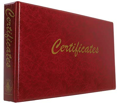 Family History Certificate Binder (Burgundy)