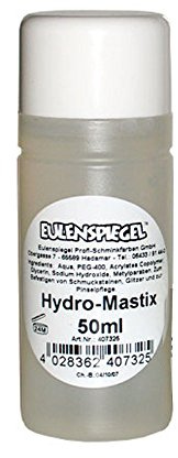 Eulenspiegel 407325 - Hydro-Mastix, colle de scène professionnelle, 50 ml, théâtre, Halloween, carnaval, fête à thème