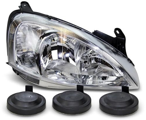 ATEC Germany 1x Hauptscheinwerfer vorne rechts H7 / H7 Frontscheinwerfer ohne Elektromotor, Kompatibel mit OPEL COMBO Kasten/, COMBO Tour, CORSA C (X01), CORSA C Kasten/Schrägheck (X01)