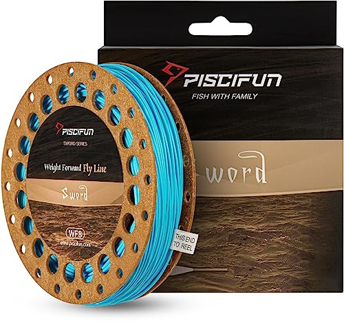 Piscifun Sword Fly Fishing Line with Welded Loop, Weight Forward Floating Fly Fishing Line