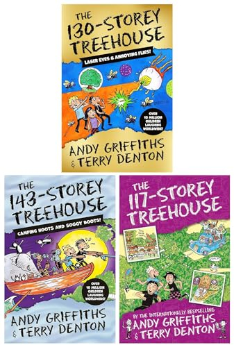 The Treehouse Series 3 Books Collection Set (The 117-Storey Treehouse, The 130-Storey Treehouse & The 143-Storey Treehouse)