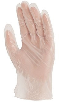 Euro Protection 5710 Boîte de 100 Gants Vinyle Poudre usage court Taille L