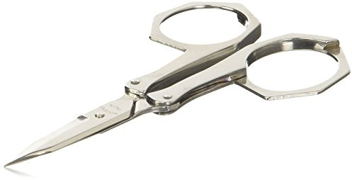 Forbici pieghevoli con astuccio in pelle