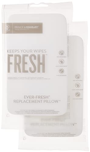 Prince Lionheart Ever-Fresh® Replacement Pillow| 2-Pack | Designed For Use With Prince Lionheart Warmies & Evo Wipes Warmers | Keeps Wipes Fresh & Moist
