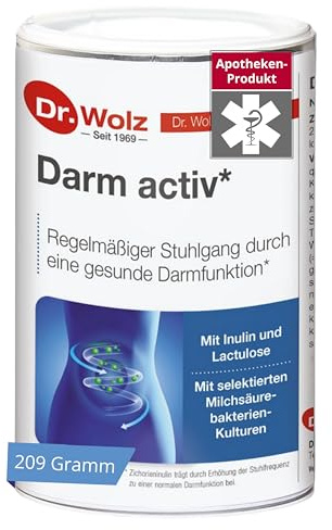 Dr. Wolz Darm activ Pulver bei Verstopfung, 209 g Pulver