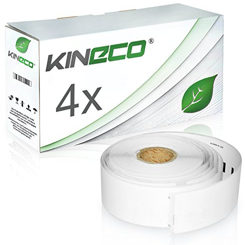 4 Rollen Ordneretiketten kompatibel mit Dymo 99018 für Dymo Labelwriter 310, 320, 330 Turbo Series, 400 Twin Turbo Duo, 450 Twin Turbo Series, SE 450, Twin Turbo - 190x38mm je 110x