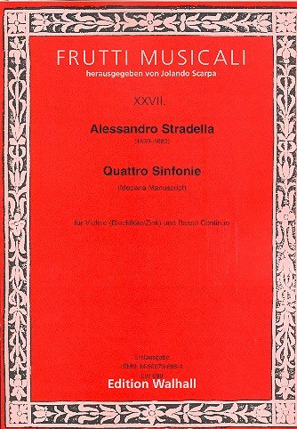 Bande de 10 SINFONIEN 1 (manuscrit Modena) : pour violon (Flûte à bec/zinc) et BC Partition et voix (non exposés)
