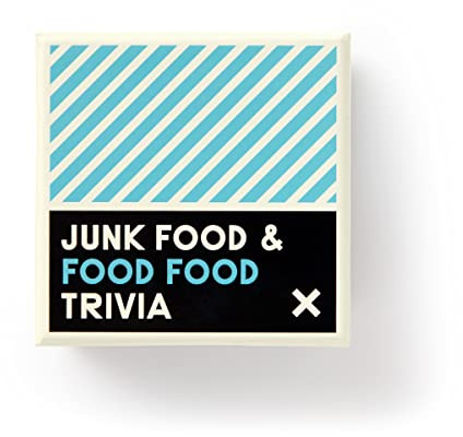 Brass Monkey Junk Food & Food Food – Trivia Card Game Set with 200 Unique Questions About Random Food Knowledge for Adults and Kids Ages 13+