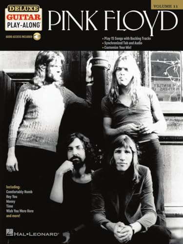 Pink Floyd – Deluxe Guitar Play-Along Volume 11 | Guitar Tablature Songbook with Online Audio | Learn Classic Rock Songs with Customizable Backing Tracks | Hal Leonard Music Book