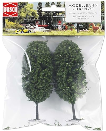BUSCH 6053 Laubbaum Modellbaum 2er Set 10cm H0
