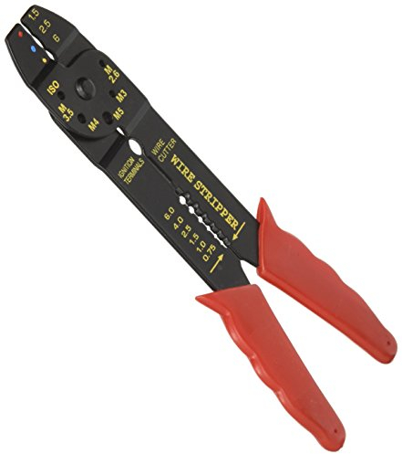 Topex - Pinza Per Capicorda E Terminali Isolati Con Tagliabulloni E Spellafili. Manici In Pvc.