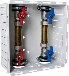 k. A. Wasserzähler - Station Unterputz inkl. Kunststoff-Abdeckplatte