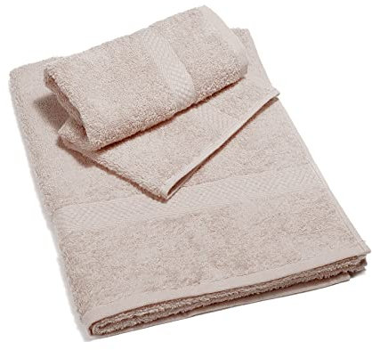 Caleffi – Juego de Toallas Baño 100% Algodón – Set 2 Piezas: 1 Toalla Lavabo 50x100 cm + 1 Toalla Invitado 40x60 cm – Suaves, Absorbentes y Lavables - Toallas Baño Completo - Ducha