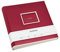 Semikolon 350197 Jumbo Album - 30x30 cm, 100 Seiten cremefarben, für 10x15 Fotos, Pergaminpapier - burgundy dunkel-rot