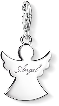 Thomas Sabo Ciondolo da Donna, Argento 925, Angel Named Charm