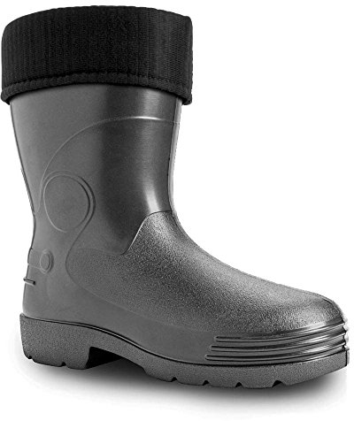 DEMAR. leichte Eva Gummistiefel gefüttert Thermostiefel Farmer (schwarz, 45)