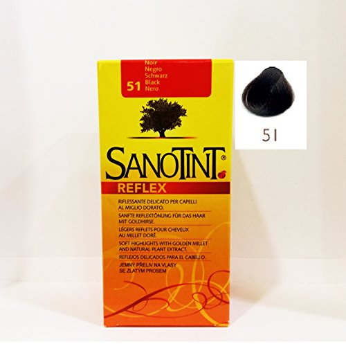 Sanotint Riflessante Per Capelli Reflex 51 Colore Nero 80 Mil