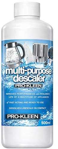 Pro-Kleen Multi-Purpose Descaler 1L - Fast-Acting Concentrate & Dissolves Limescale - Prolongs Life of Coffee Machines, Kettles, Irons, Showerheads, Taps and More!